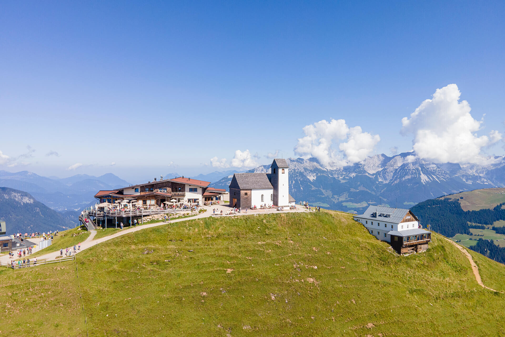 Gipelalm Hohe Salve Panoramaterrasse